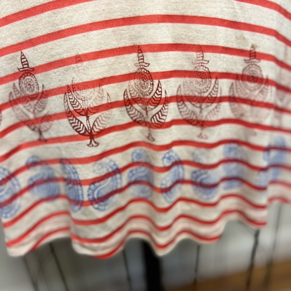 Free People women’s tunic sleeveless striped top small - Picture 2 of 7
